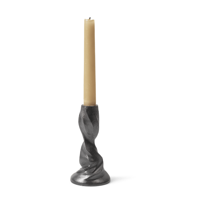 Gale candlestick 13 cm - Blackened Aluminium - ferm LIVING