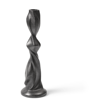 Gale candlestick 25 cm - Blackened Aluminium - Ferm Living