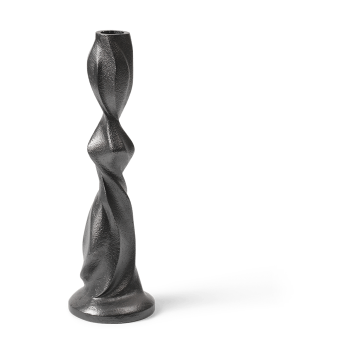 Gale candlestick 25 cm - Blackened Aluminium - Ferm LIVING