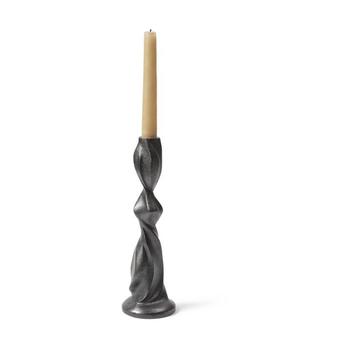 Gale candlestick 25 cm - Blackened Aluminium - ferm LIVING