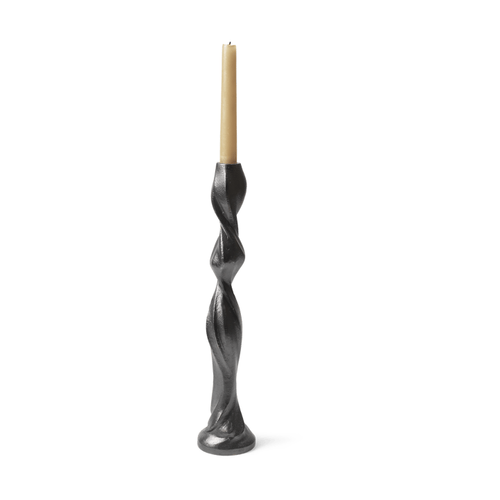 Gale candlestick 38 cm - Blackened Aluminium - ferm LIVING