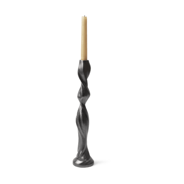 Gale candlestick 38 cm - Blackened Aluminium - ferm LIVING