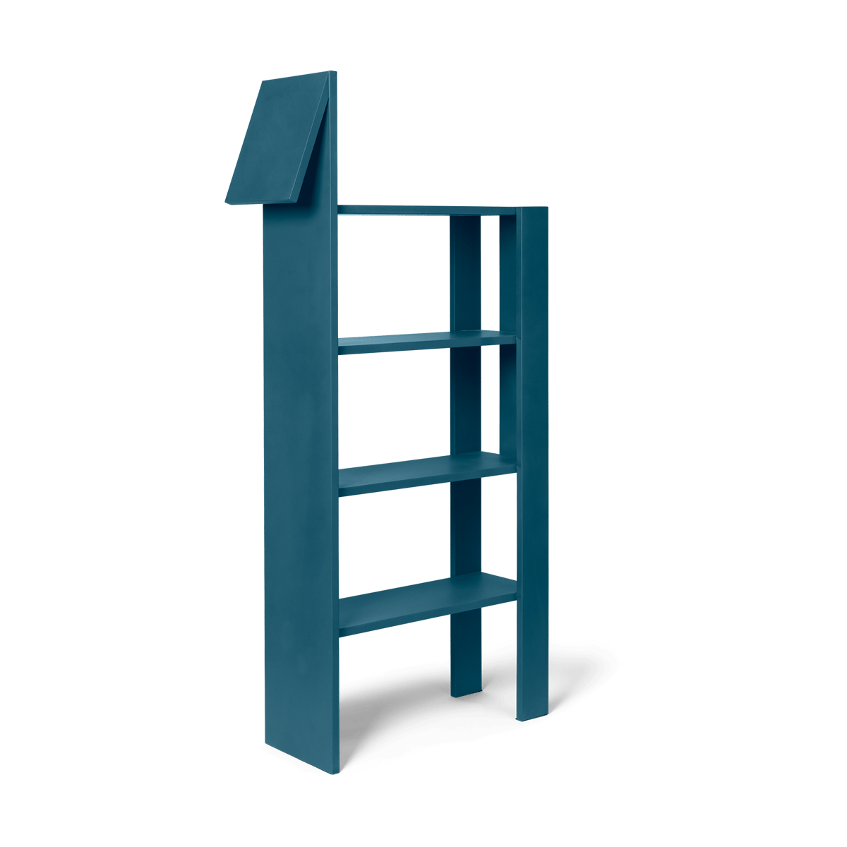 Ferm Living Giraffe bookshelf 69x140 cm Dark Blue | Scandinavian Design | Shelves & shelving systems | Blue