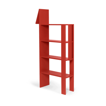 Giraffe bookshelf 69x140 cm - Poppy Red - ferm LIVING