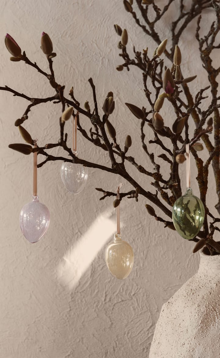 Glass easter eggs 4-pack, Mixed light Ferm Living