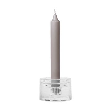 Gradia candle holder round Ø8 cm - Clear - Ferm Living