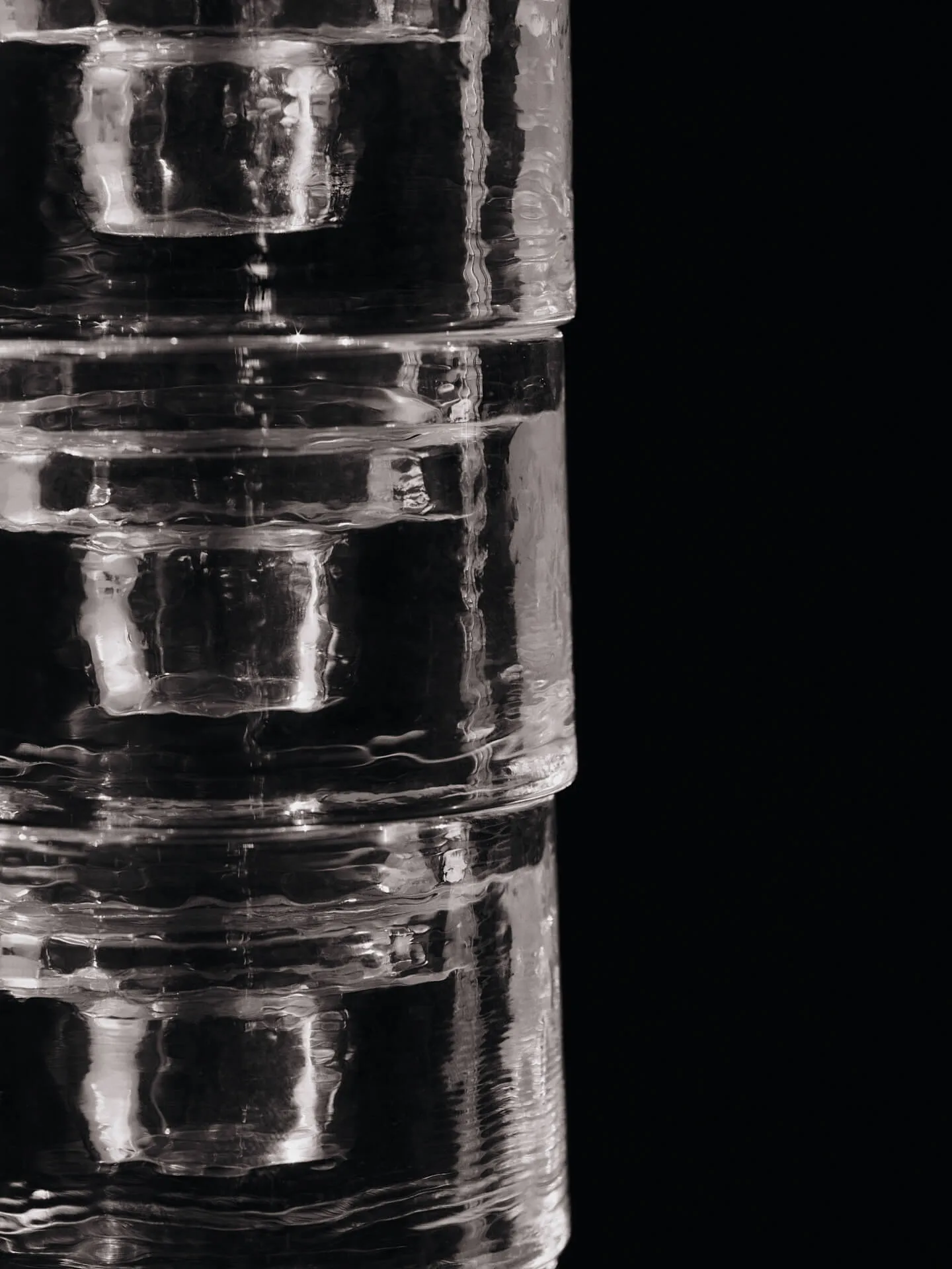 Gradia candle holder round Ø8 cm, Clear Ferm Living