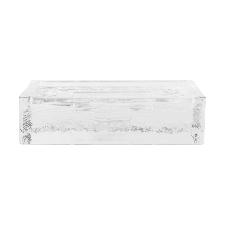 Gradia candle holder square 16x16 cm - Clear - Ferm Living