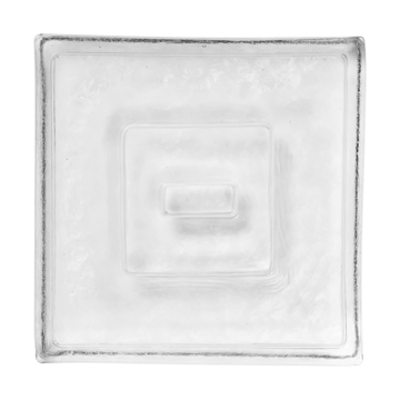 Gradia candle holder square 16x16 cm - Clear - Ferm Living