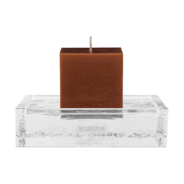Gradia candle holder square 16x16 cm - Clear - Ferm Living