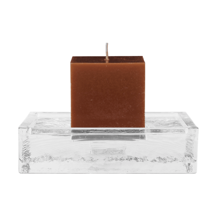 Gradia candle holder square 16x16 cm, Clear Ferm Living