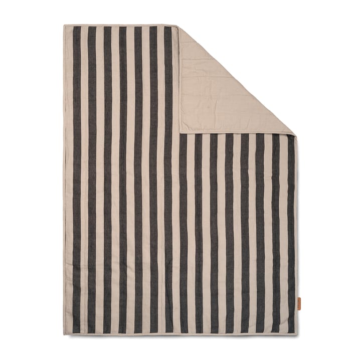 Grand blanket 120x170 cm - Sand-black - ferm LIVING