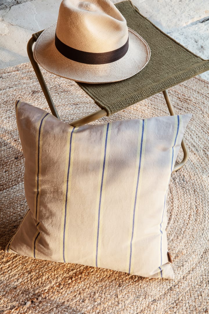 Grand cushion 50x50 cm, Oyster-lemon-bright blue Ferm Living