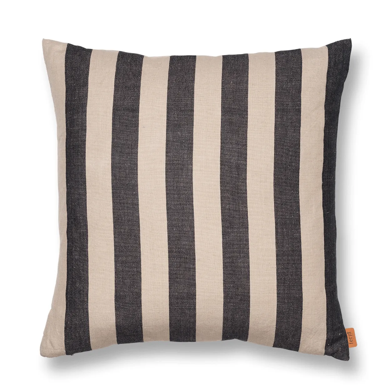 Ferm Living Grand cushion 50x50 cm Sand-black | Scandinavian Design | Cushions | Black