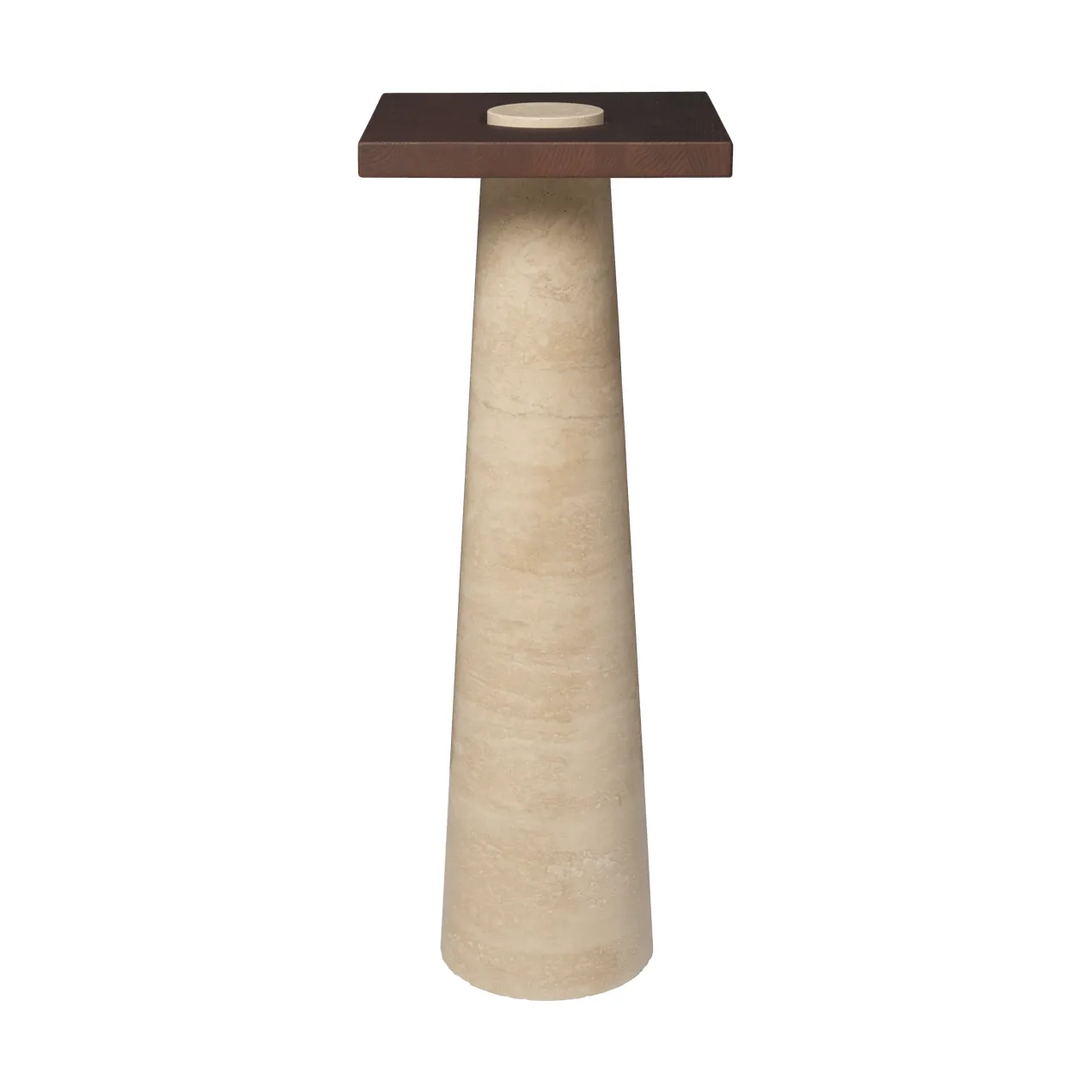 Grova pedestal, Travertine, 30x30x80 cm Ferm Living