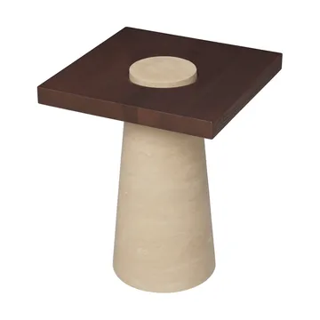 Grova side table - Travertine, 40x40x50 cm - Ferm Living