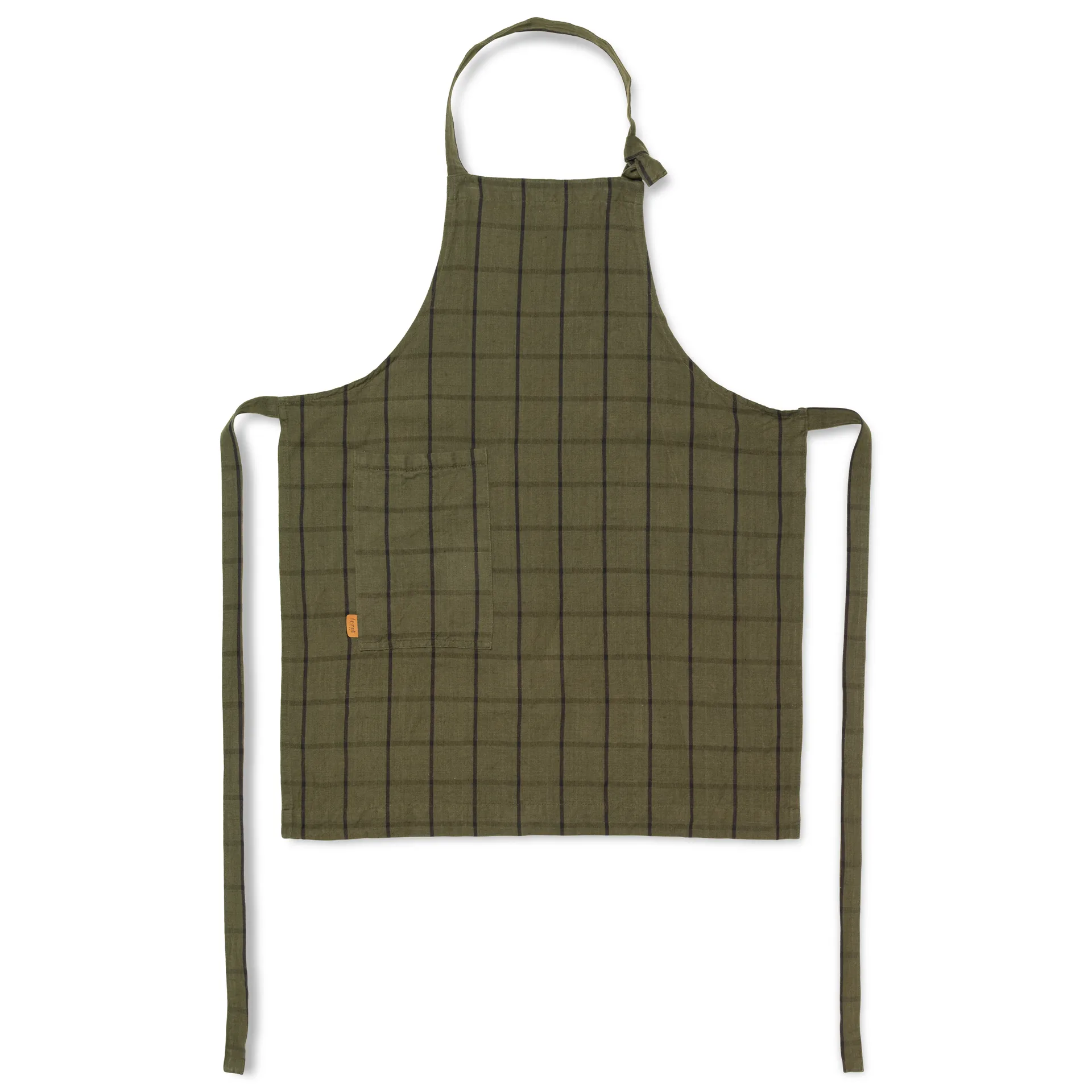 Hale apron, green-black Ferm Living