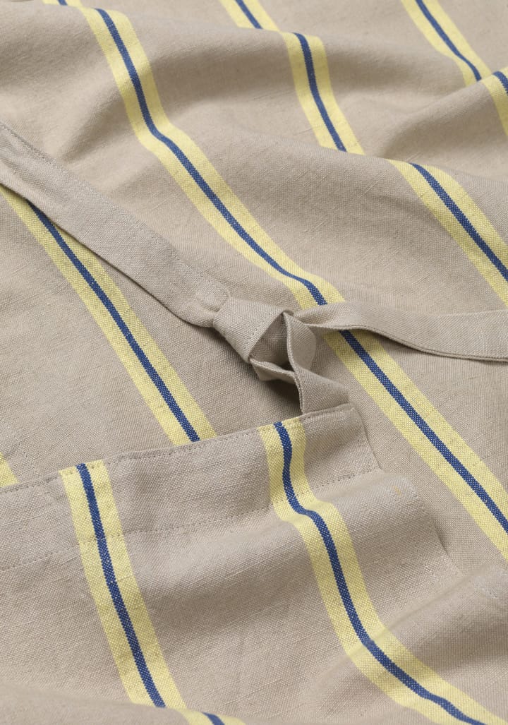 Hale apron, Oyster-lemon-bright blue Ferm Living