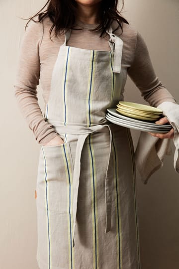Hale apron - Oyster-lemon-bright blue - Ferm Living