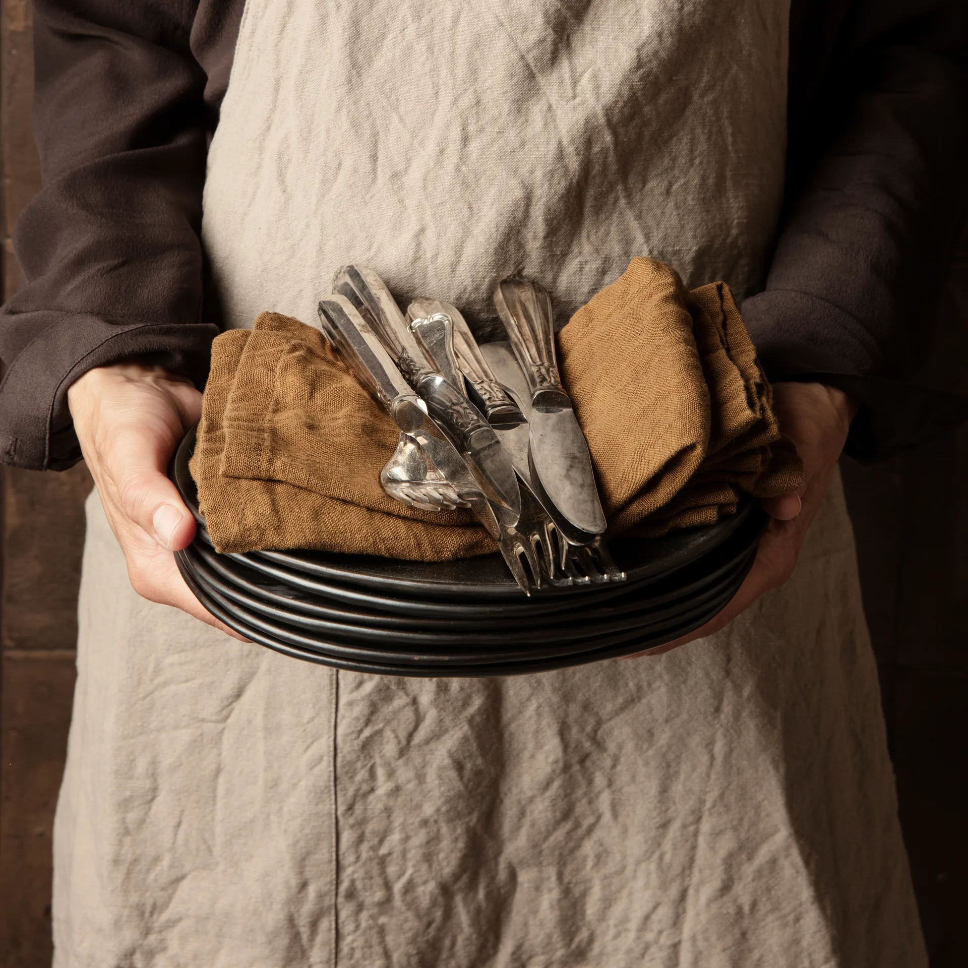 Hale apron, sand Ferm Living