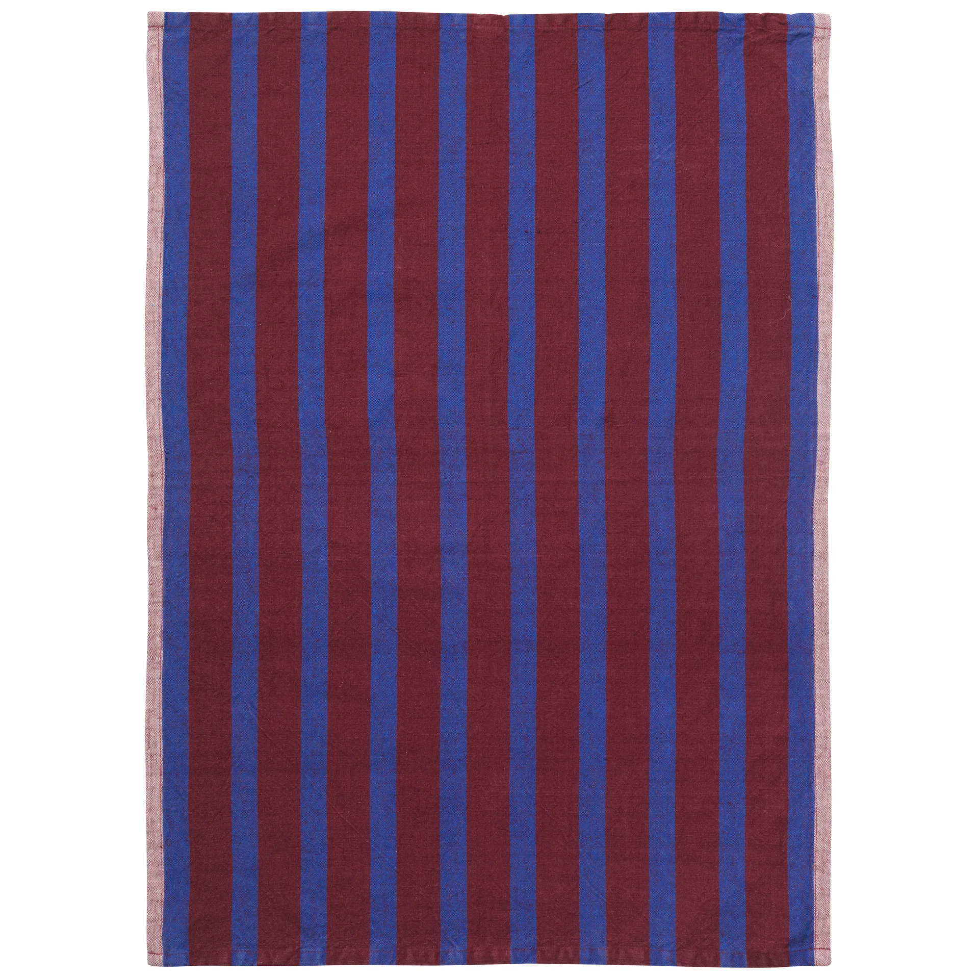 Hale kitchen towel 50x70 cm, Brown-navy blue Ferm Living