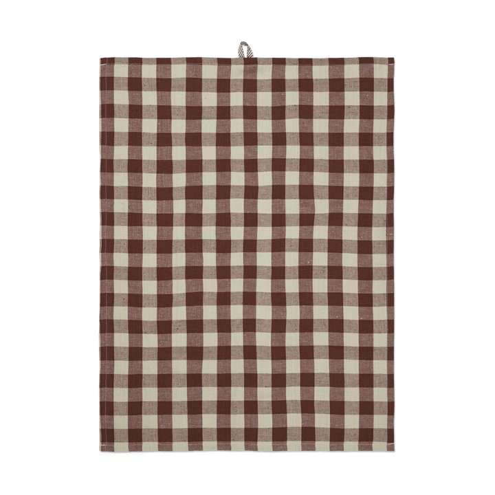 Hale kitchen towel 50x70 cm - Cinnamon-grey green - ferm LIVING