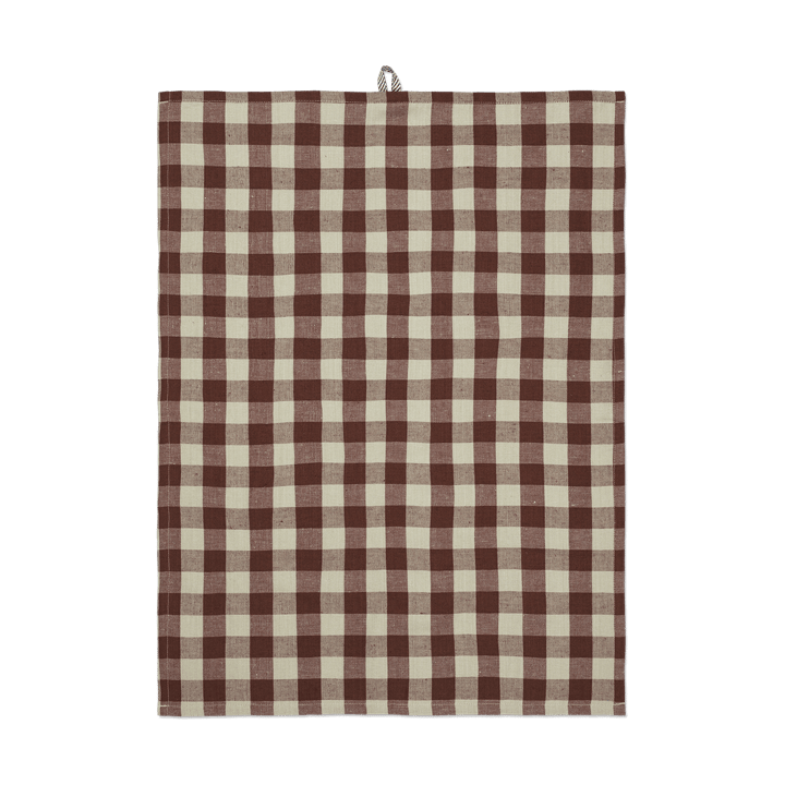 Hale kitchen towel 50x70 cm - Cinnamon-grey green - Ferm LIVING