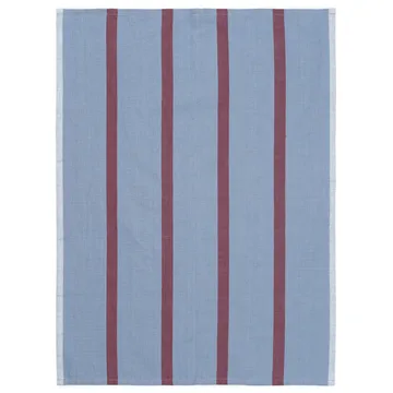 Hale kitchen towel 50x70 cm - Faded blue-burgundy - Ferm Living