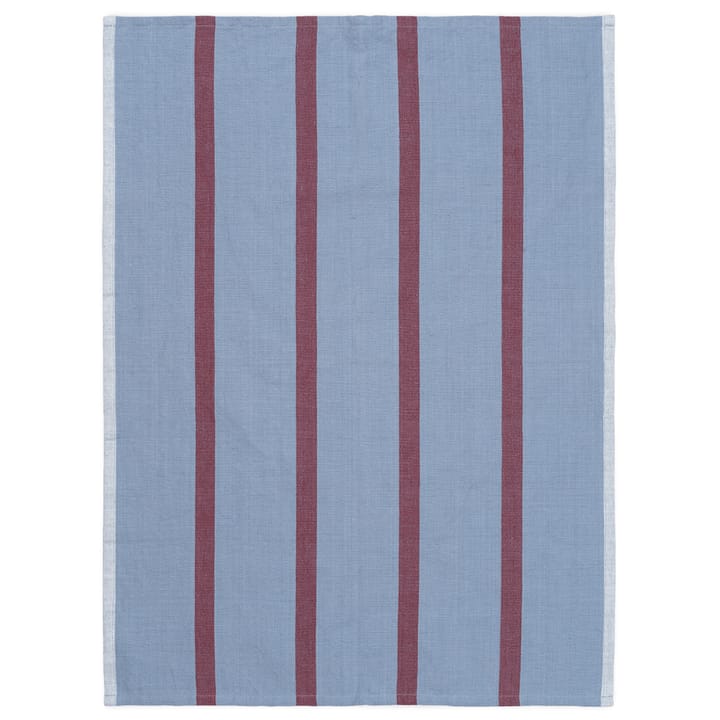 Hale kitchen towel 50x70 cm - Faded blue-burgundy - ferm LIVING