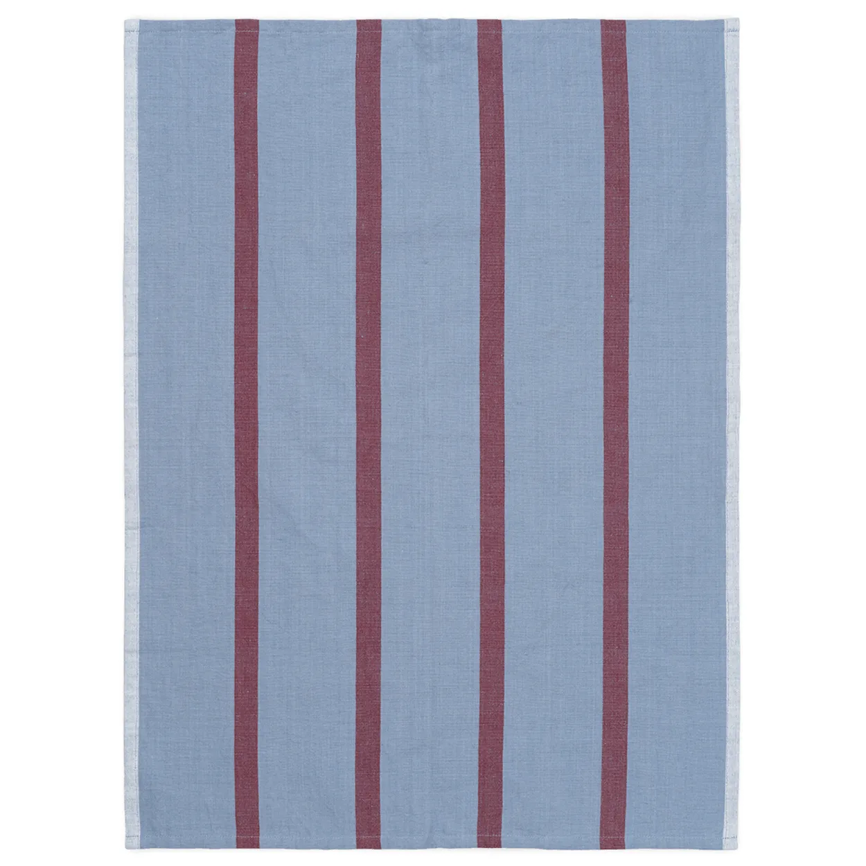 Ferm Living Hale kitchen towel 50x70 cm Faded blue-burgundy