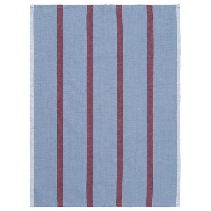 Hale kitchen towel 50x70 cm - Faded blue-burgundy - Ferm LIVING