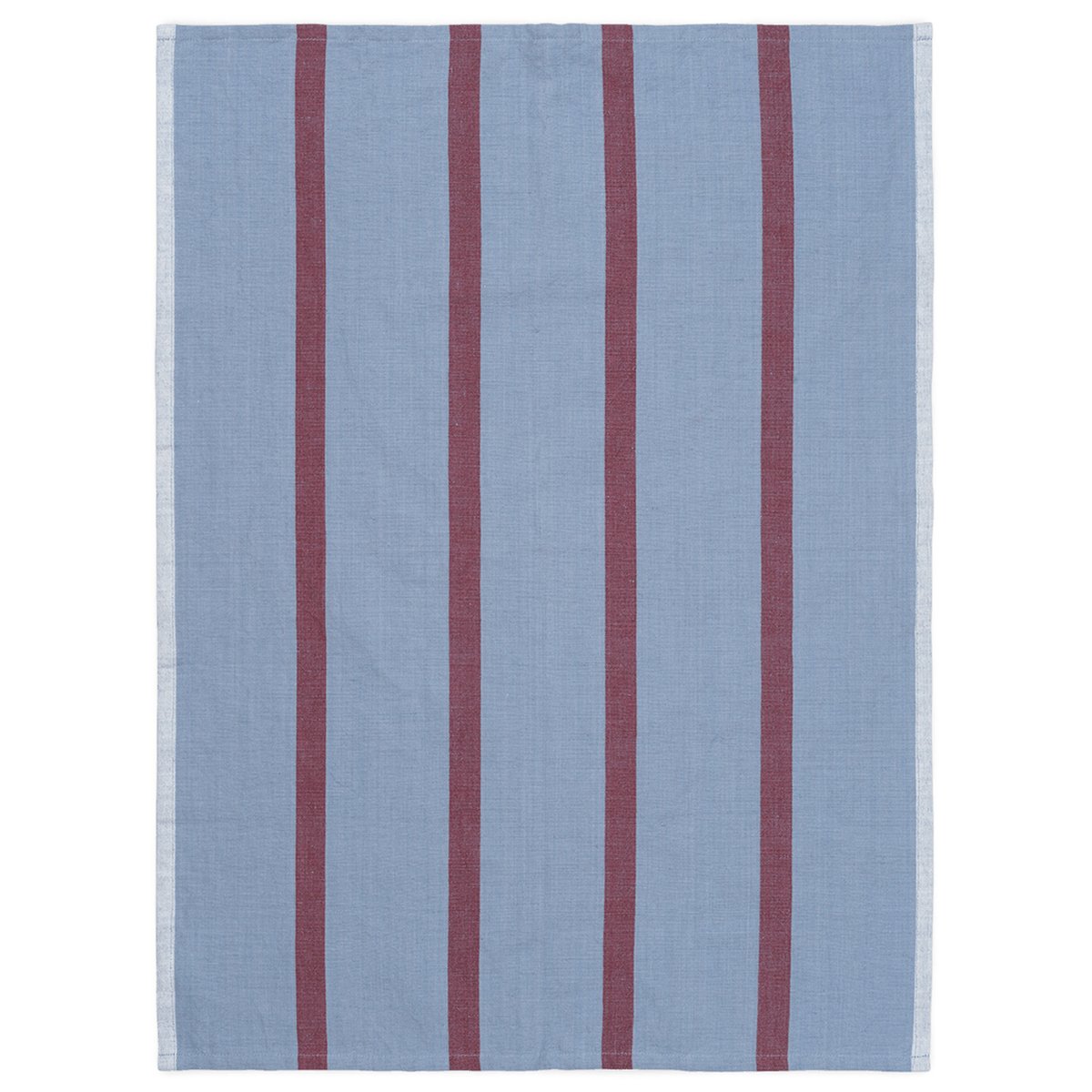 Ferm Living Hale kitchen towel 50x70 cm Faded blue-burgundy