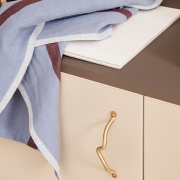 Hale kitchen towel 50x70 cm - Faded blue-burgundy - Ferm Living