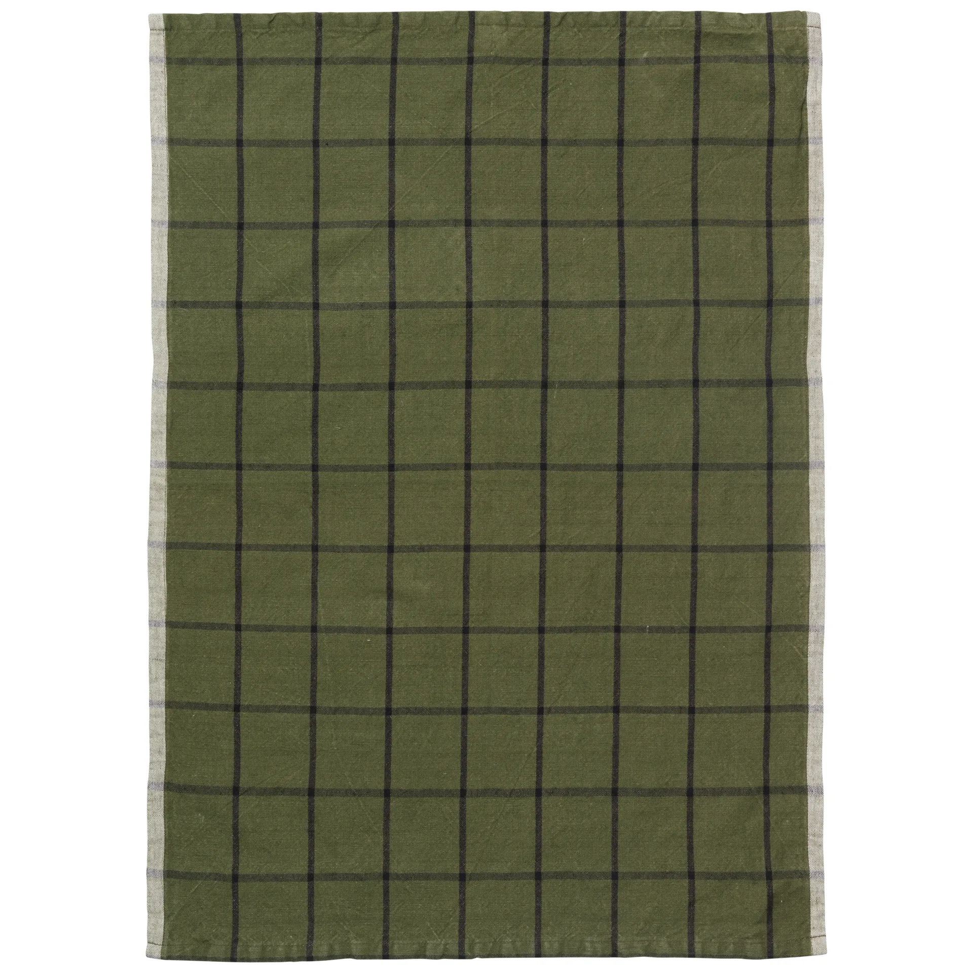 Hale kitchen towel 50x70 cm, Green-black Ferm Living