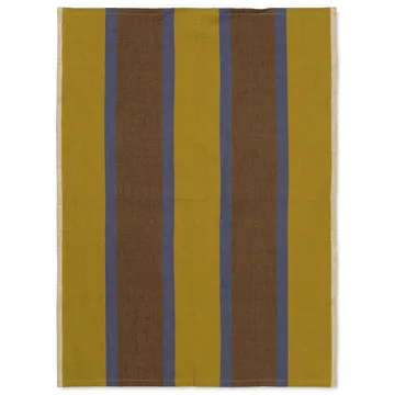 Hale kitchen towel 50x70 cm - Lime-bright blue-chocolate - Ferm Living
