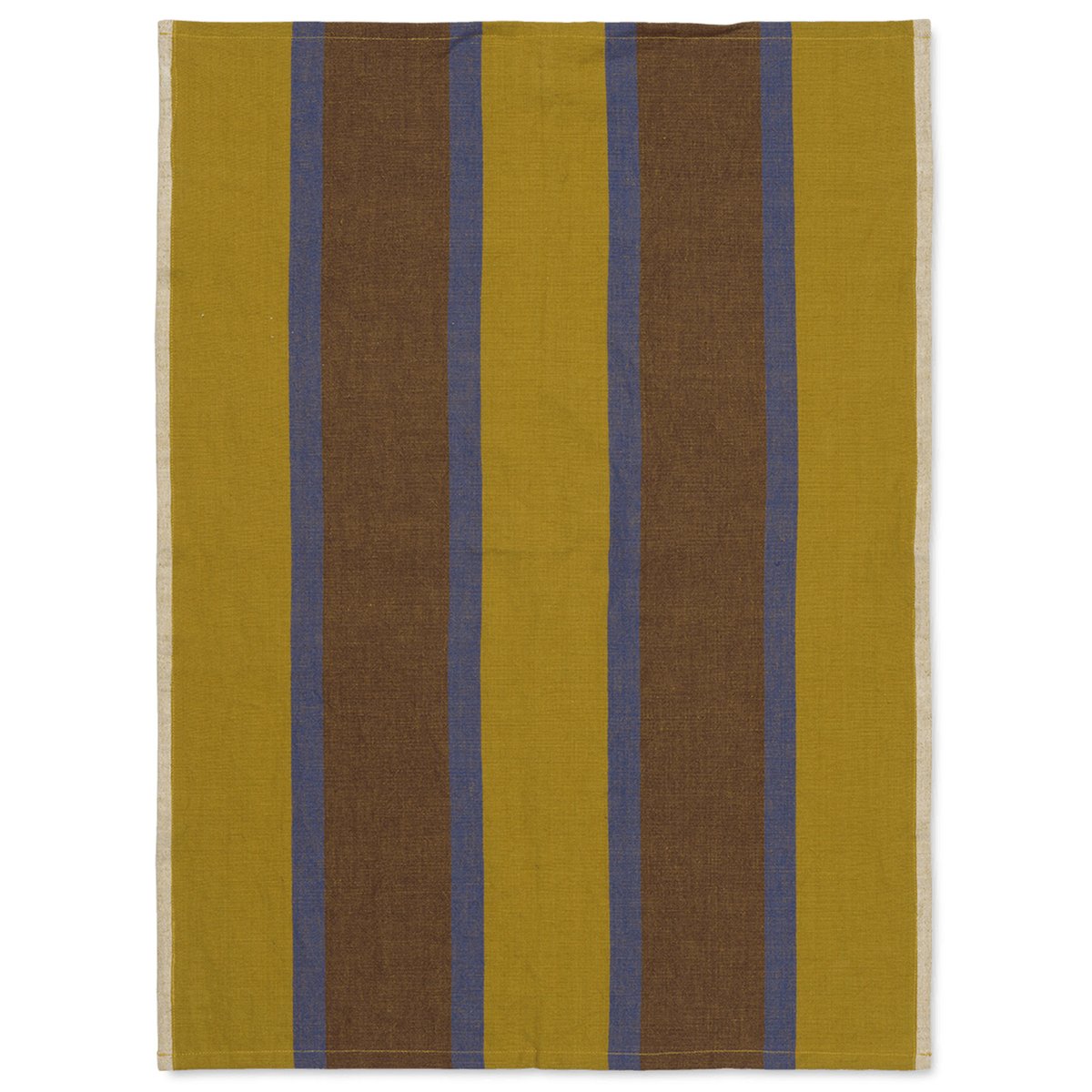 Ferm Living Hale kitchen towel 50x70 cm Lime-bright blue-chocolate