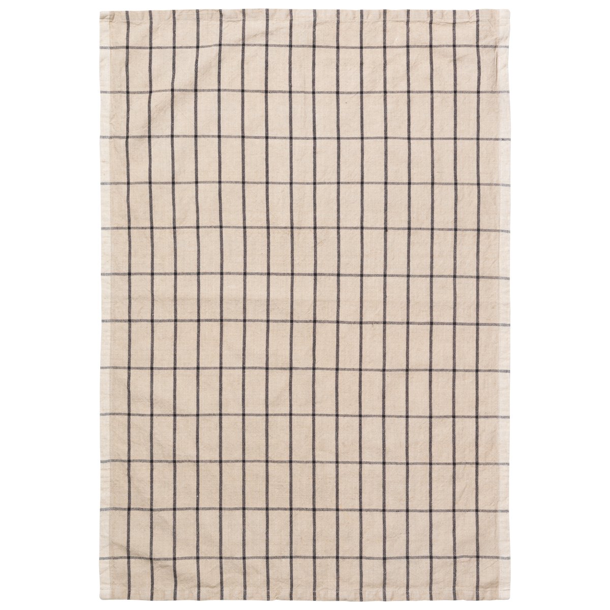 Ferm Living Hale kitchen towel 50x70 cm Sand-black | Scandinavian Design | Kitchen tea towels | Beige