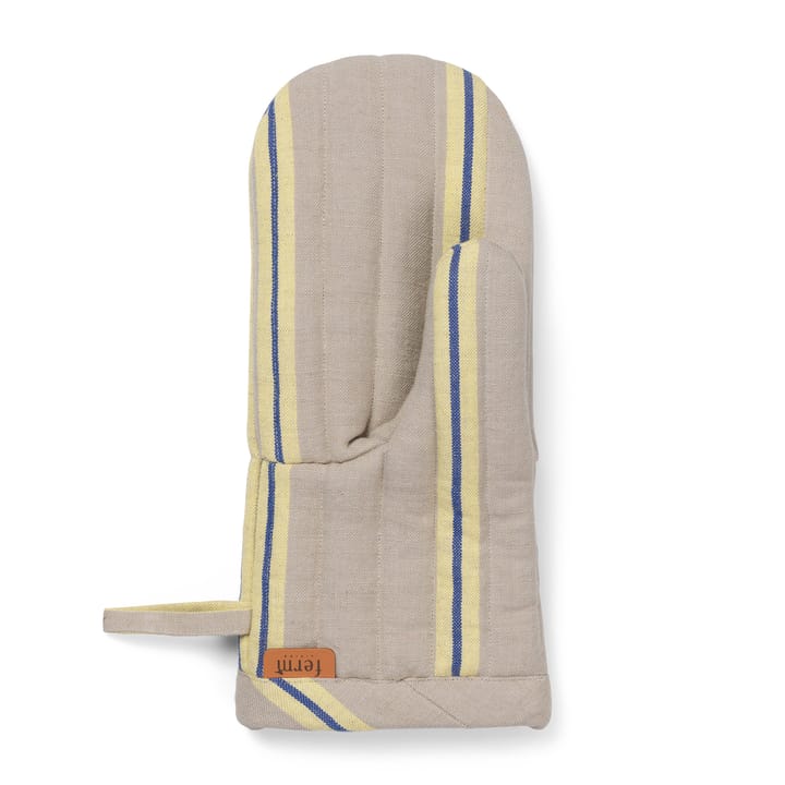 Hale oven glove, Oyster-lemon-bright blue Ferm Living