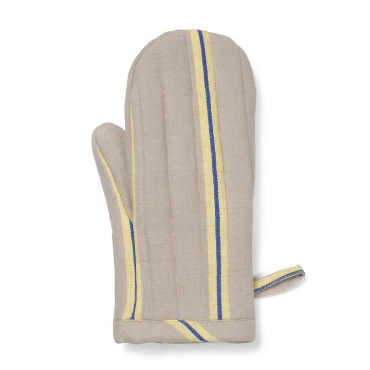 Hale oven glove, Oyster-lemon-bright blue Ferm Living