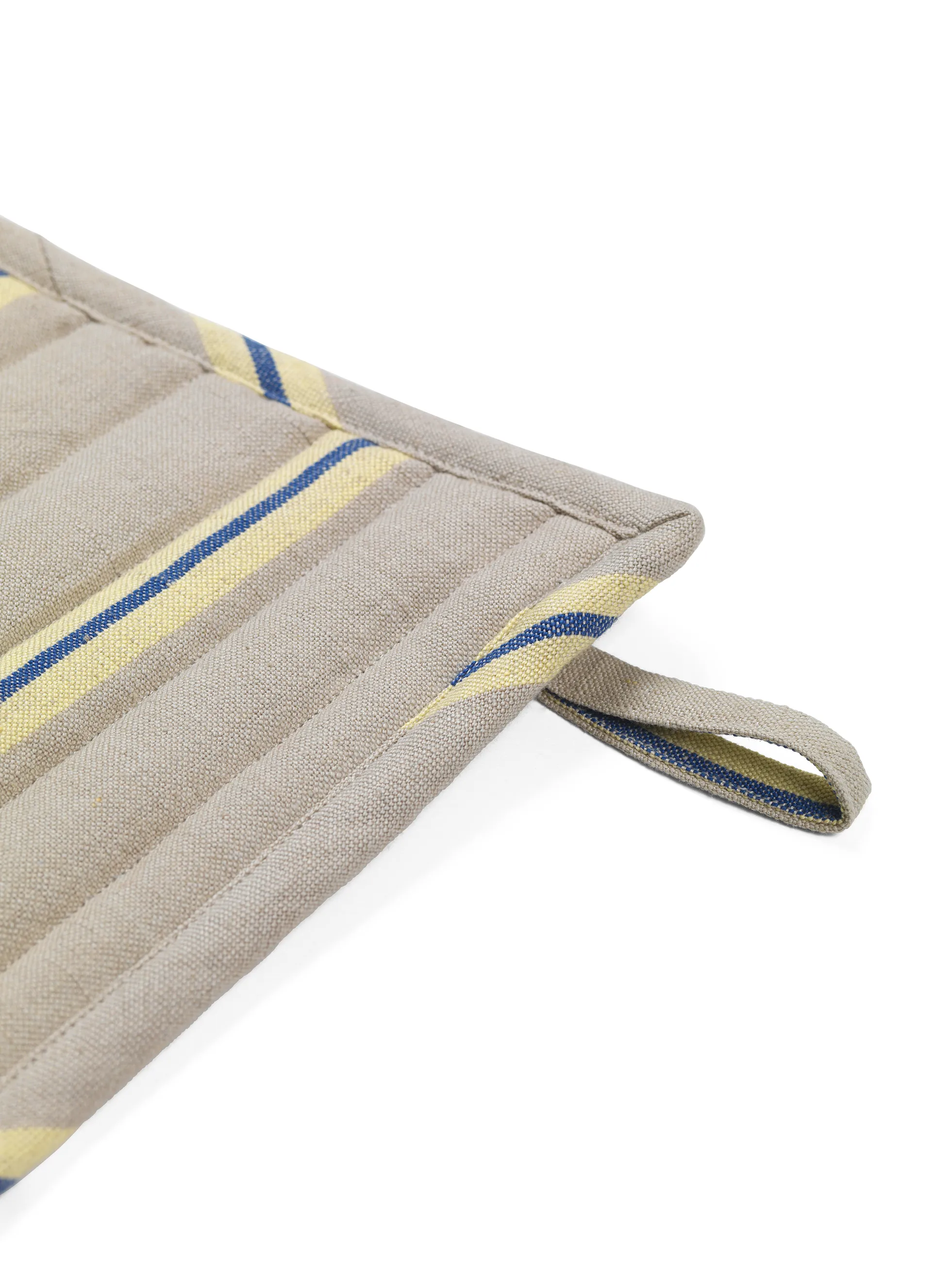 Hale oven mitt 2-pack, Oyster-lemon-bright blue Ferm Living