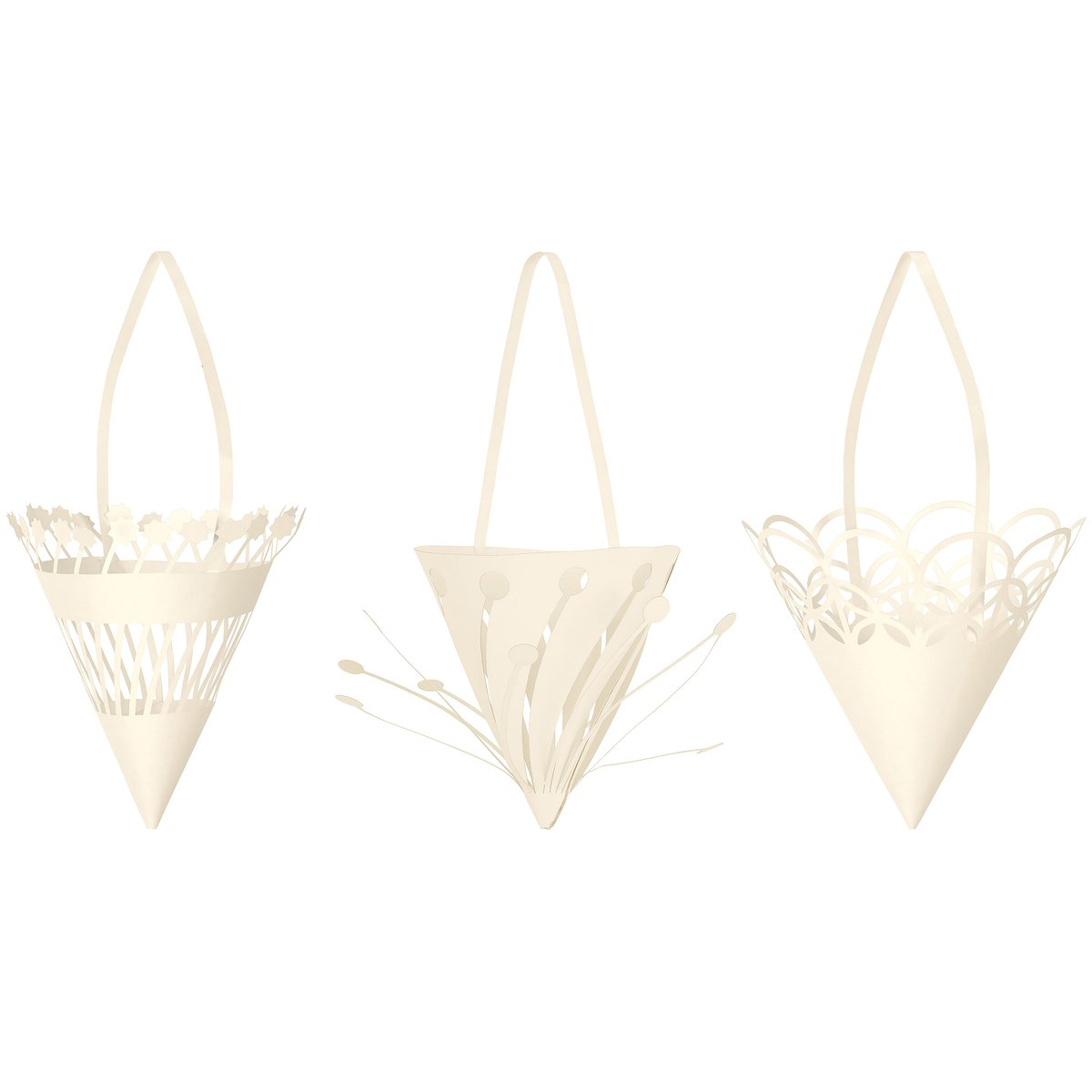 Ferm Living Hanging tree decoration o10cm 3-pack Off-white