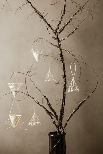 Hanging tree decoration Ø10cm 3-pack - Off-white - Ferm Living