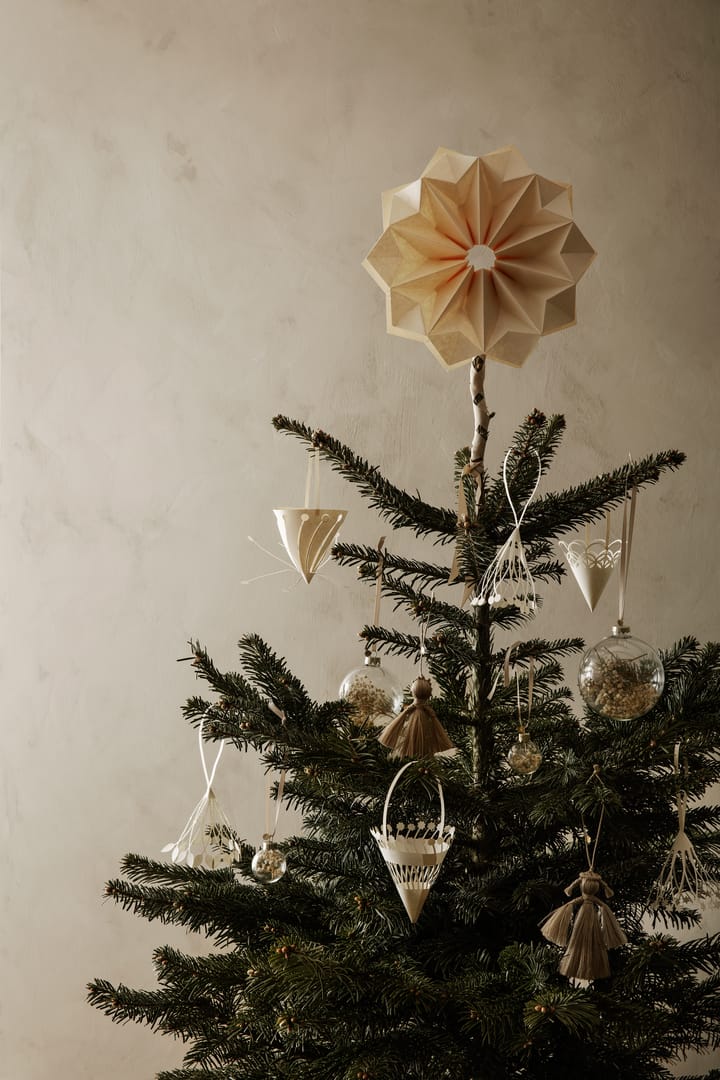 Hanging tree decoration Ø10cm 3-pack, Off-white Ferm Living