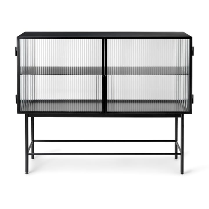 Haze sideboard - Black-wavy glass - ferm LIVING