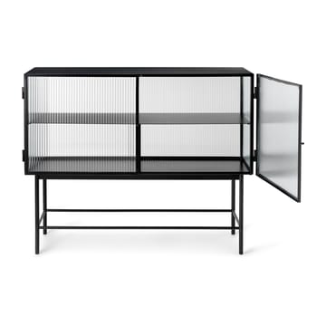 Haze sideboard - Black-wavy glass - Ferm Living