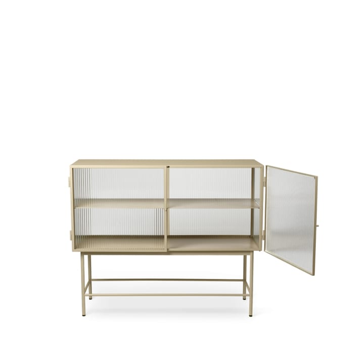 Haze sideboard - Cashmere, wavy glass - ferm LIVING