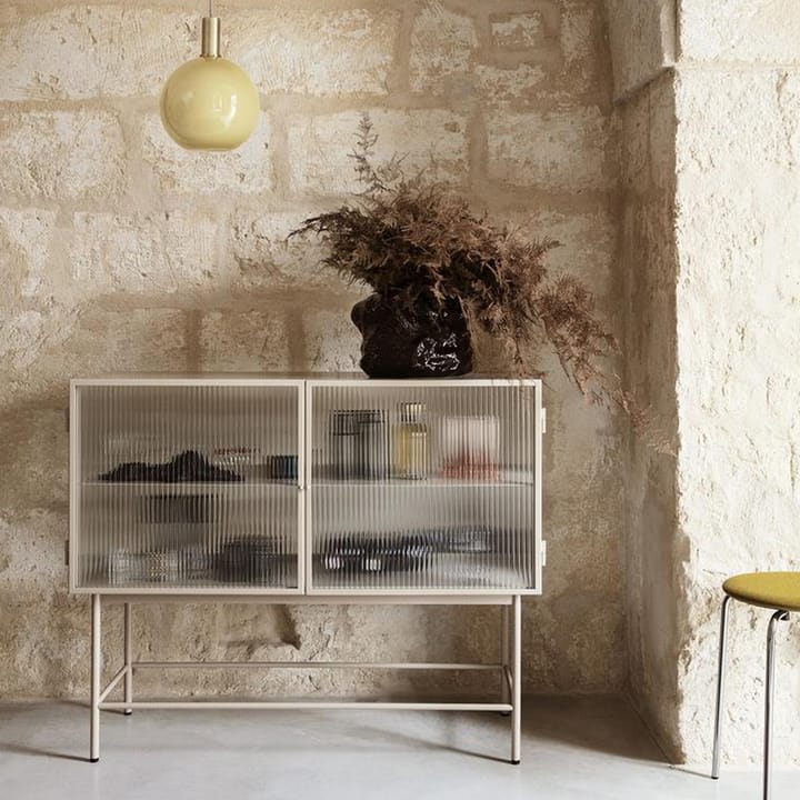Haze sideboard, Cashmere, wavy glass Ferm Living