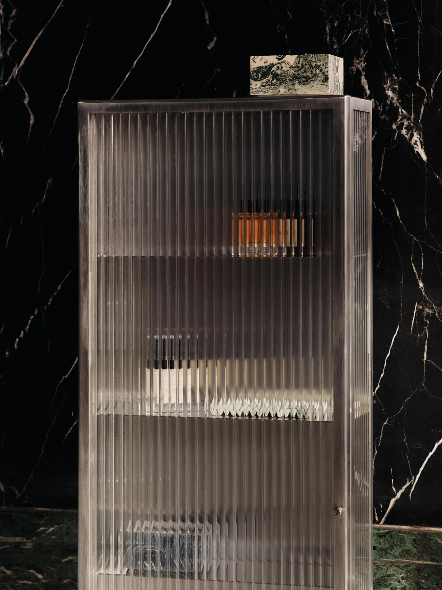 Haze wall cabinet 35x100 cm, Stainless steel Ferm Living