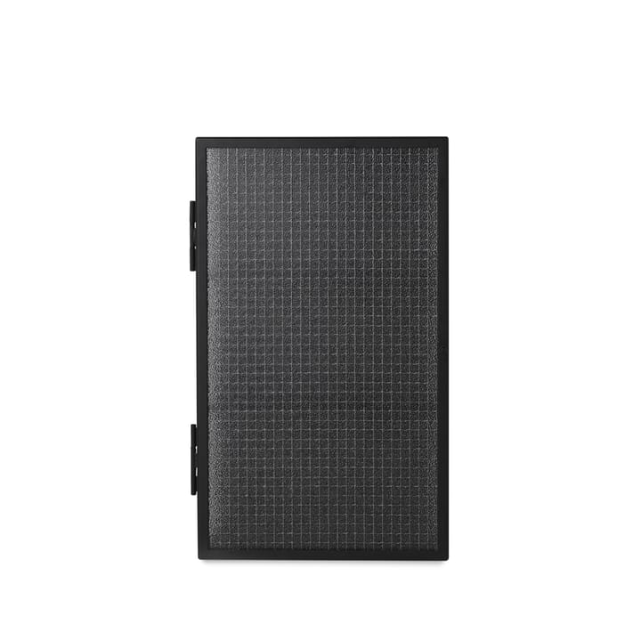 Haze wall cabinet - Black. checked glass - ferm LIVING