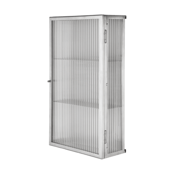 Haze wall cupboard - Reeded glass - stainless steel - Ferm Living
